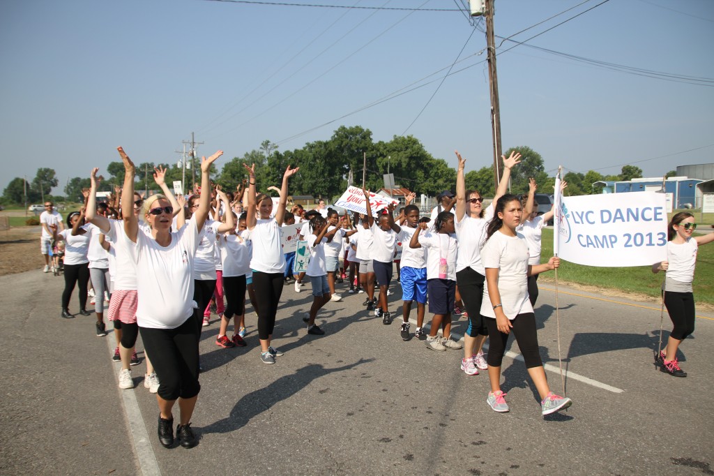 Dancing in a Parade in Lake Providence, LA.