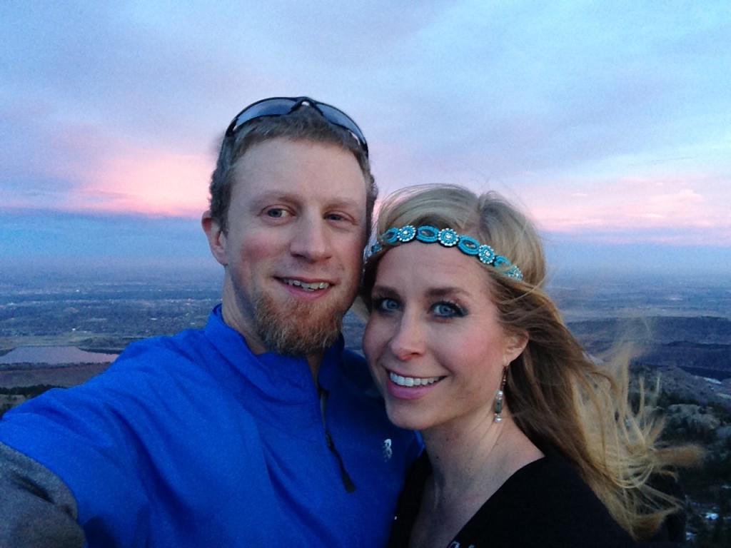 Valentine's Day date with my man.  Horsetooth Rock.